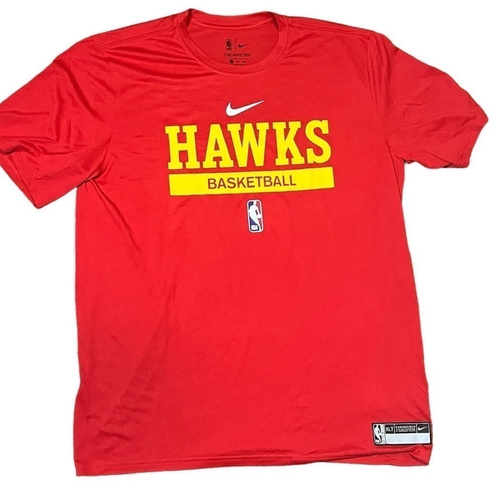 Atlanta Hawks Legend On-Court Practice Performance Short Sleeve Tee, Size XLT